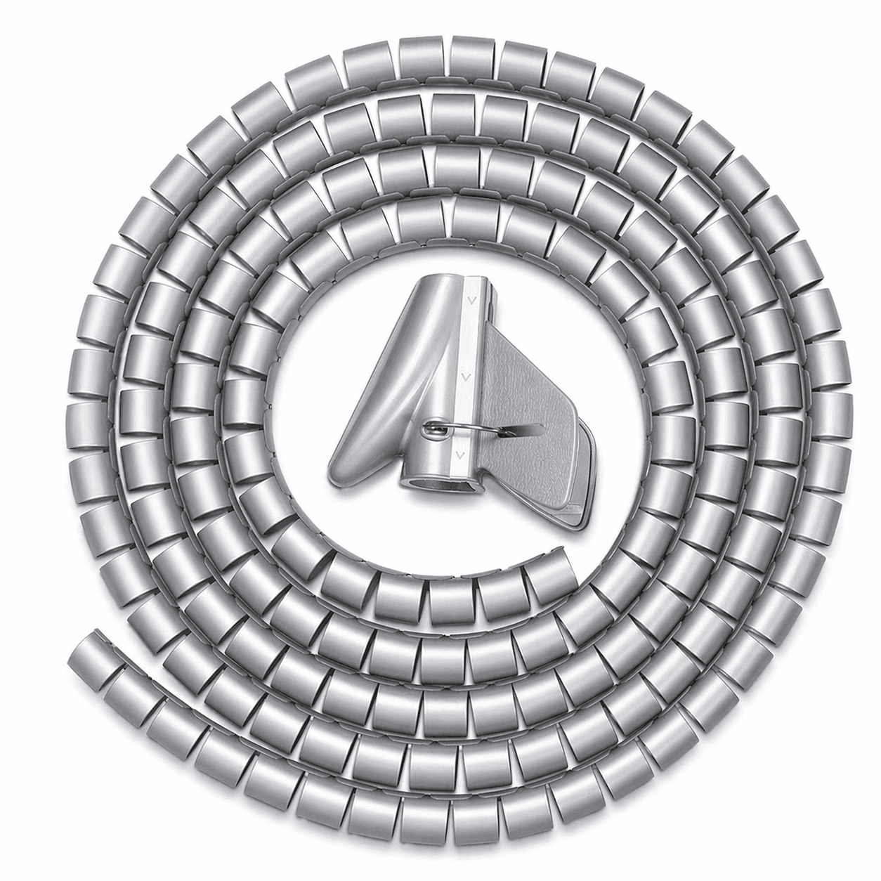 Органайзер для проводов Maxicord диаметр 15мм, 2,5 метра, серый