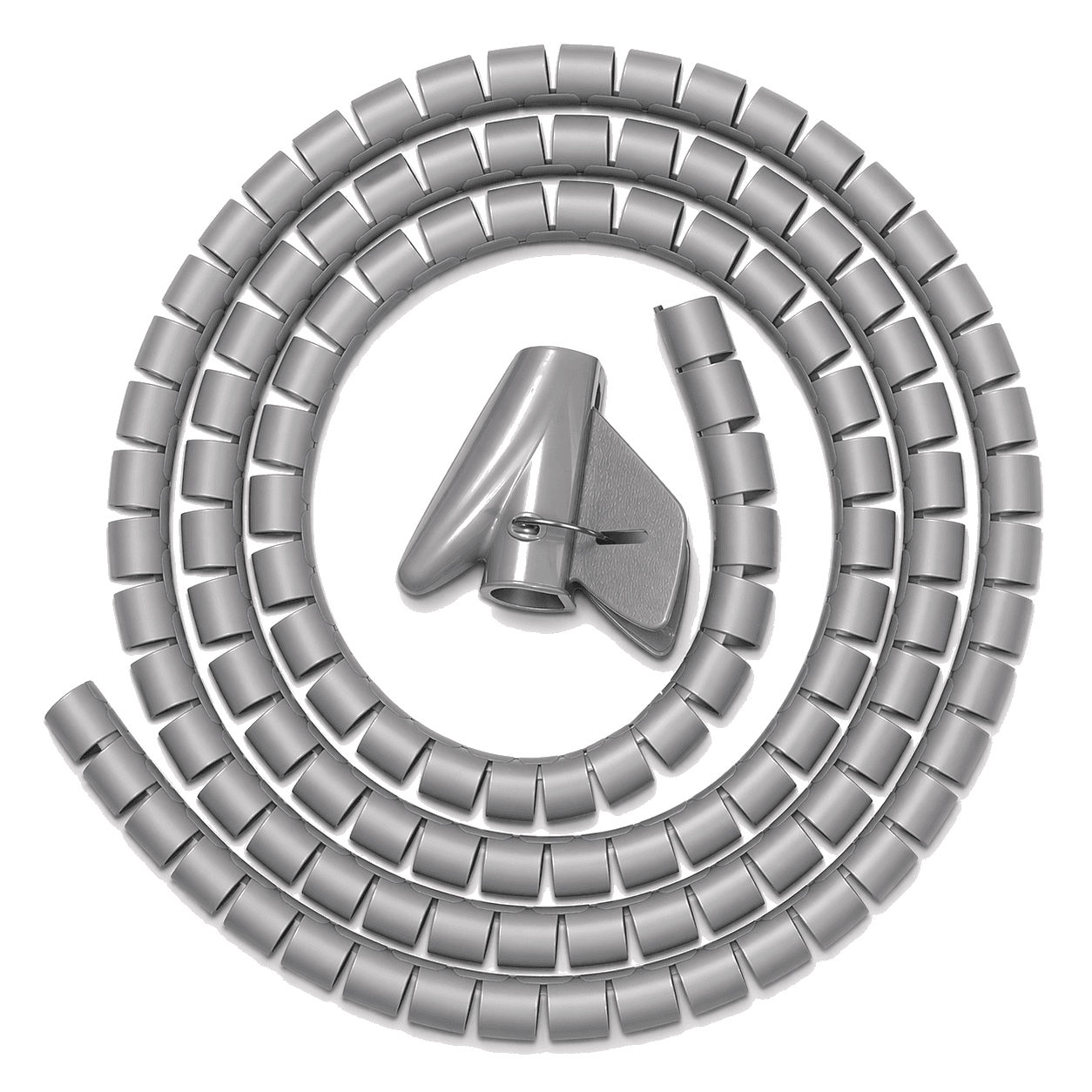 Органайзер для проводов Maxicord диаметр 20мм, 2,5 метра, серый