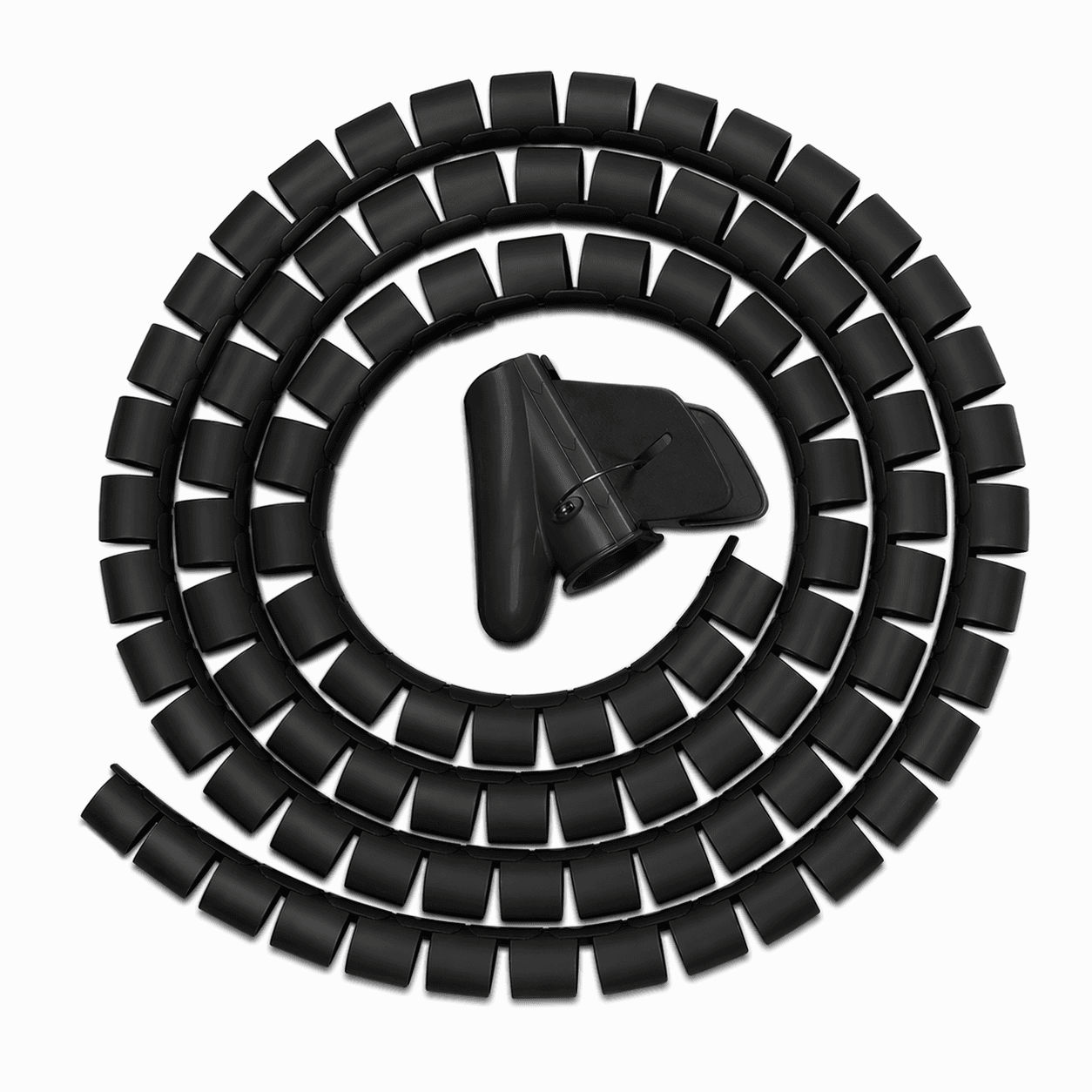 Органайзер для проводов Maxicord диаметр 25мм, 2,5 метра, черный