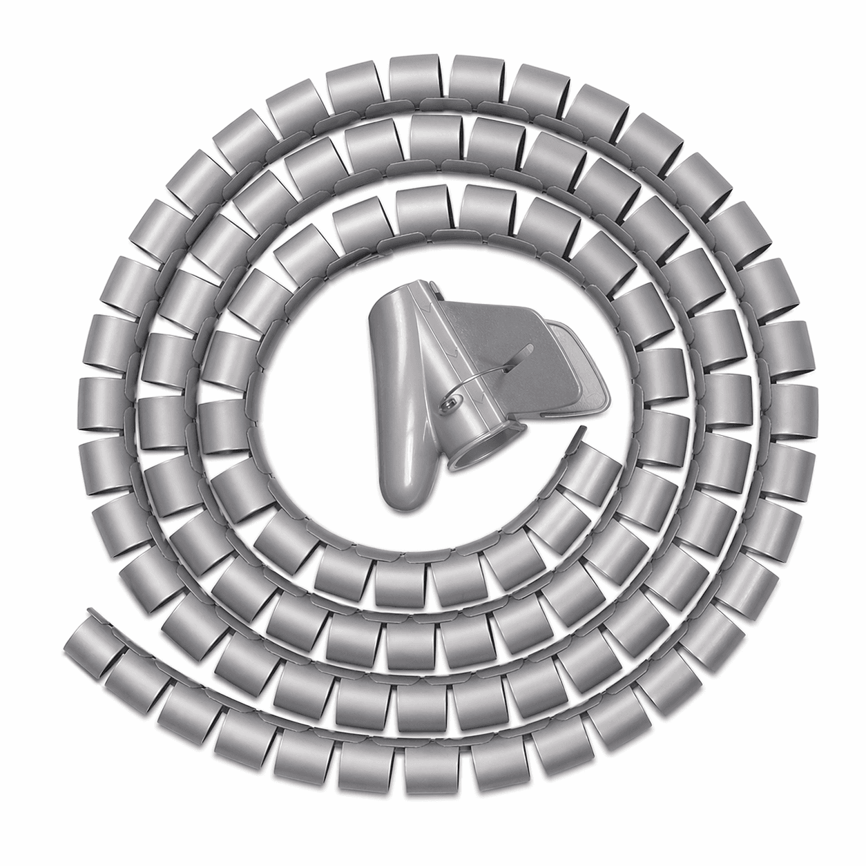 Органайзер для проводов Maxicord диаметр 25мм, 2,5 метра, серый