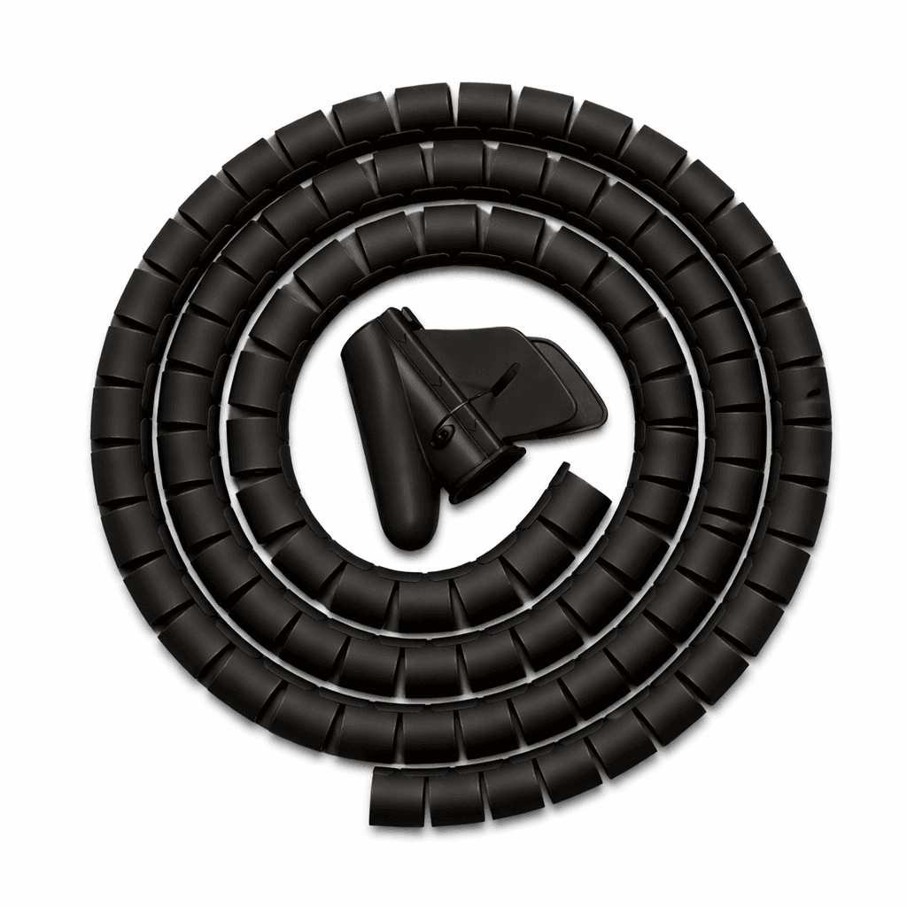 Органайзер для проводов Maxicord диаметр 30мм, 2,5 метра, черный