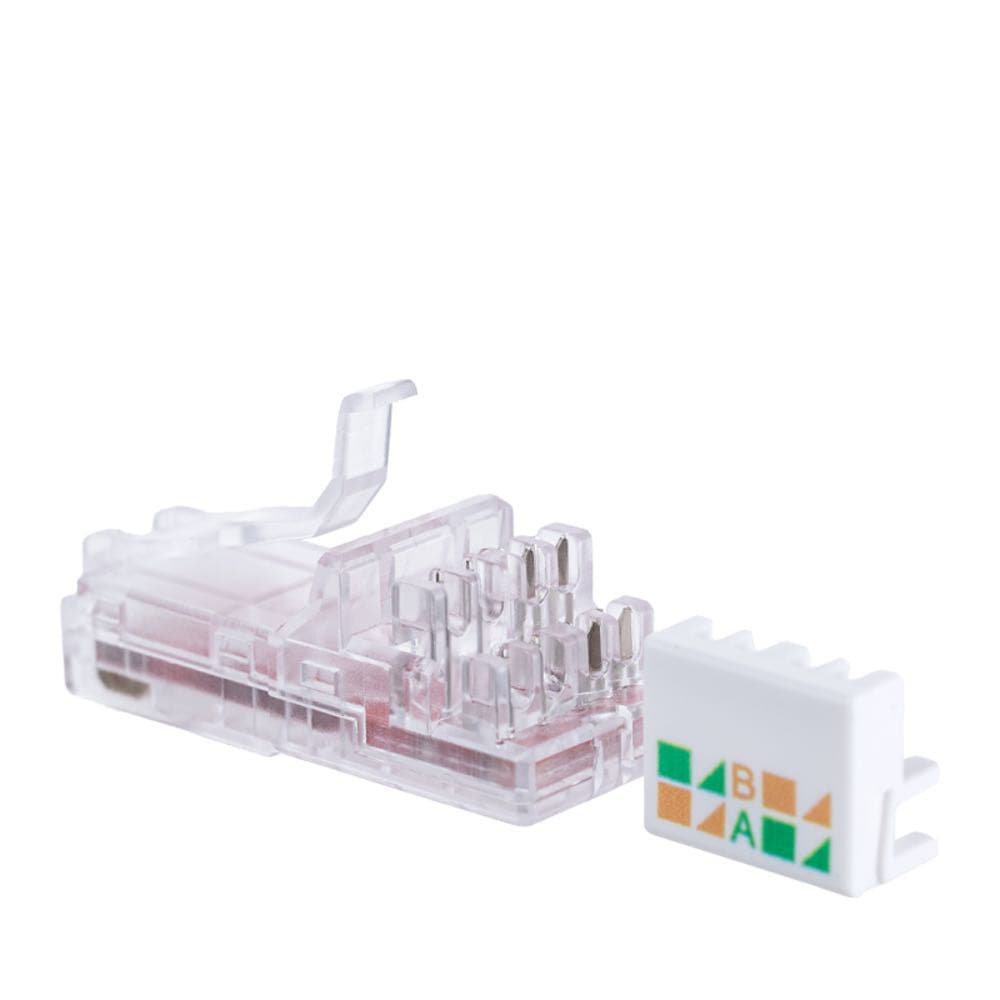 Полевой коннектор Maxicord с фиксатором кабеля RJ-45(8P8C) кат.5e универсальный, 50 шт — изображение 6