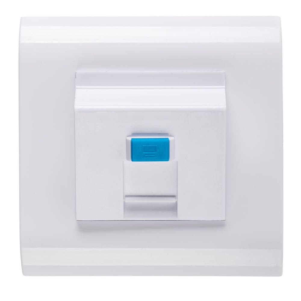 Лицевая рамка Maxicord под вставки Mosaic (45x45/22.5x45) 80х80мм металлический суппорт, белая — изображение 4