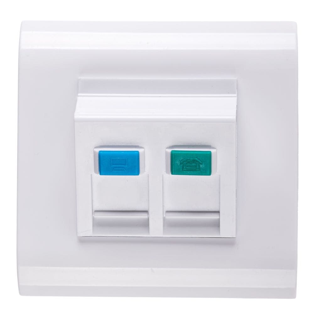 Лицевая рамка Maxicord под вставки Mosaic (45x45/22.5x45) 80х80мм металлический суппорт, белая — изображение 5