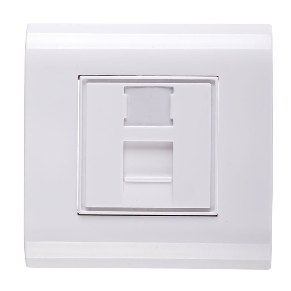 Лицевая рамка Maxicord под вставки Mosaic (45x45/22.5x45) 80х80мм металлический суппорт, белая — изображение 8