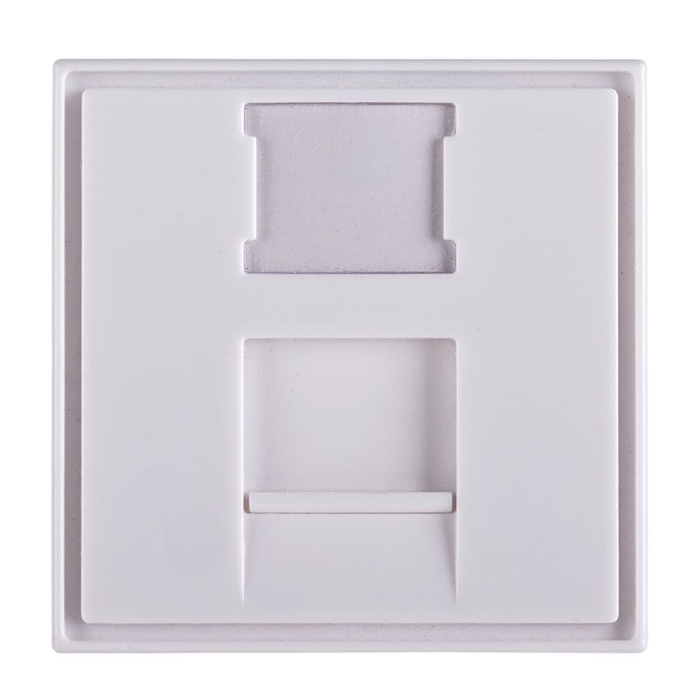 Вставка Maxicord 45х45мм Mosaic для 1 модуля Keystone Jack (RJ-45/11), белая