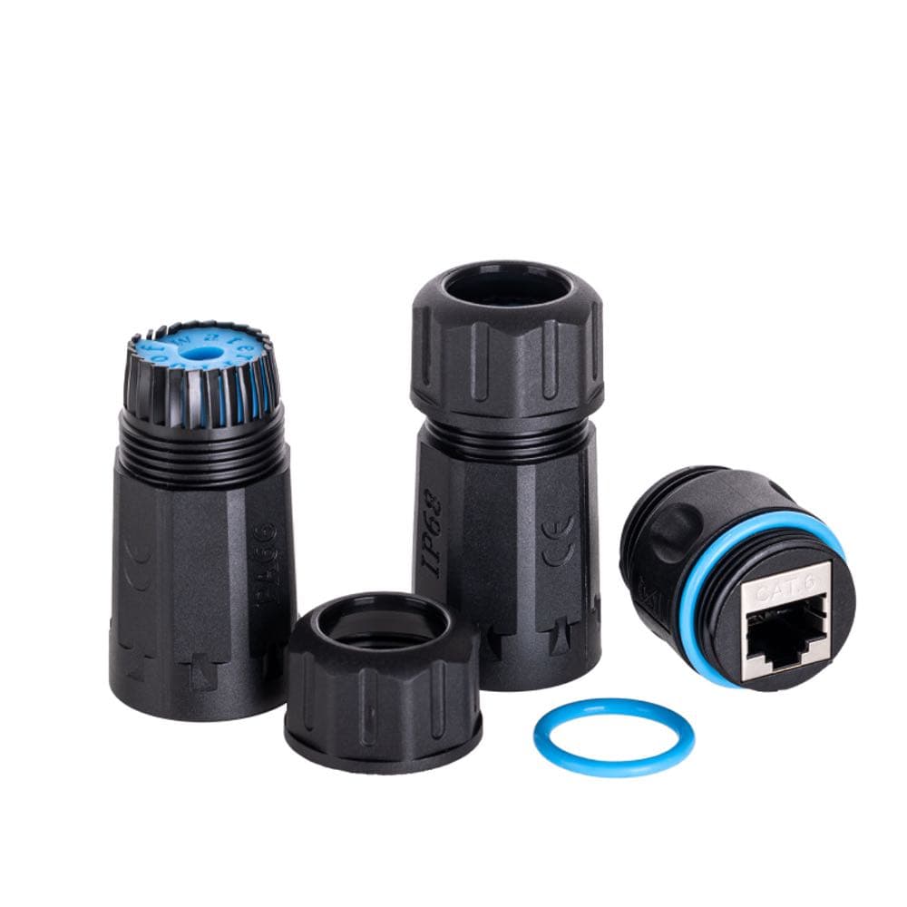 Соединительный модуль Maxicord экранированный IP68 герметичный RJ45-RJ45(8P8C) кат.6, черный — изображение 3