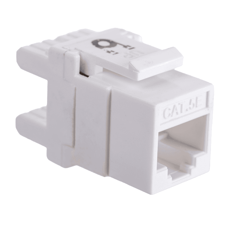 Модуль Maxicord Keystone Jack, категория 5е, UTP, 110 IDC, 180 градусов, белый