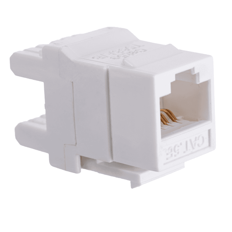 Модуль Maxicord Keystone Jack, категория 5е, UTP, 110 IDC, 180 градусов, белый — изображение 2