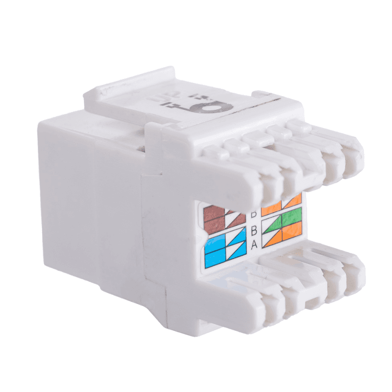 Модуль Maxicord Keystone Jack, категория 5е, UTP, 110 IDC, 180 градусов, белый — изображение 3