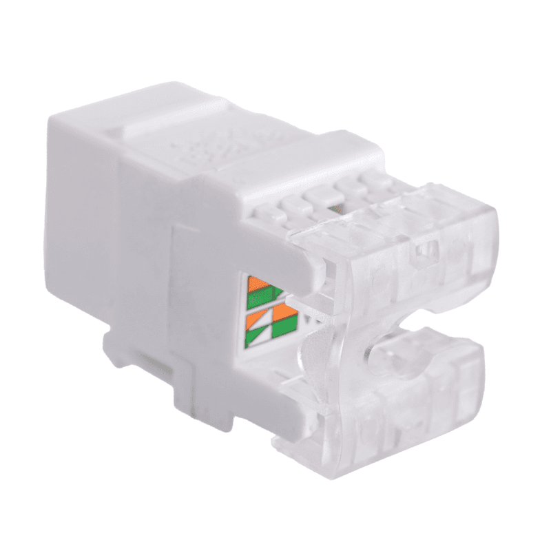 Модуль Maxicord Keystone Jack, категория 5е, UTP, 110 IDC, 180 градусов, белый — изображение 4