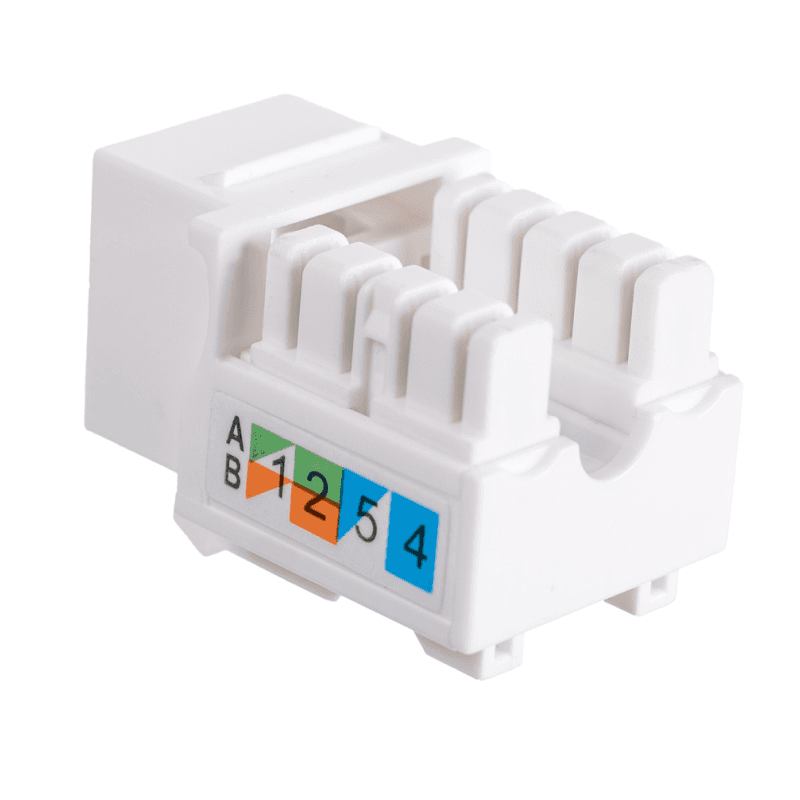 Модуль Maxicord Keystone Jack, категория 5е, UTP, 110 IDC, 90 градусов, белый — изображение 3