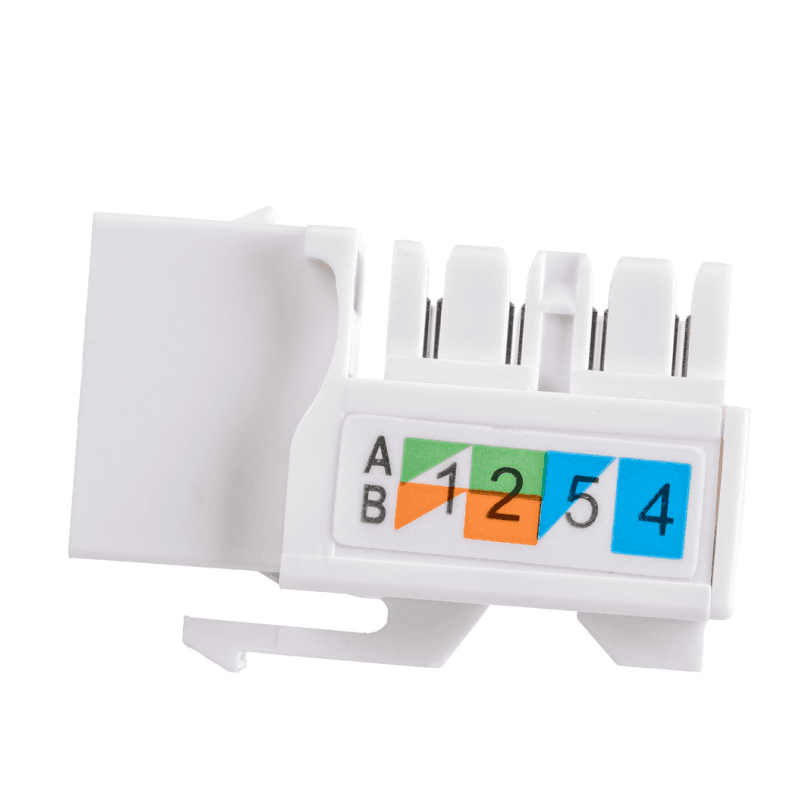 Модуль Maxicord Keystone Jack, категория 5е, UTP, 110 IDC, 90 градусов, белый — изображение 6