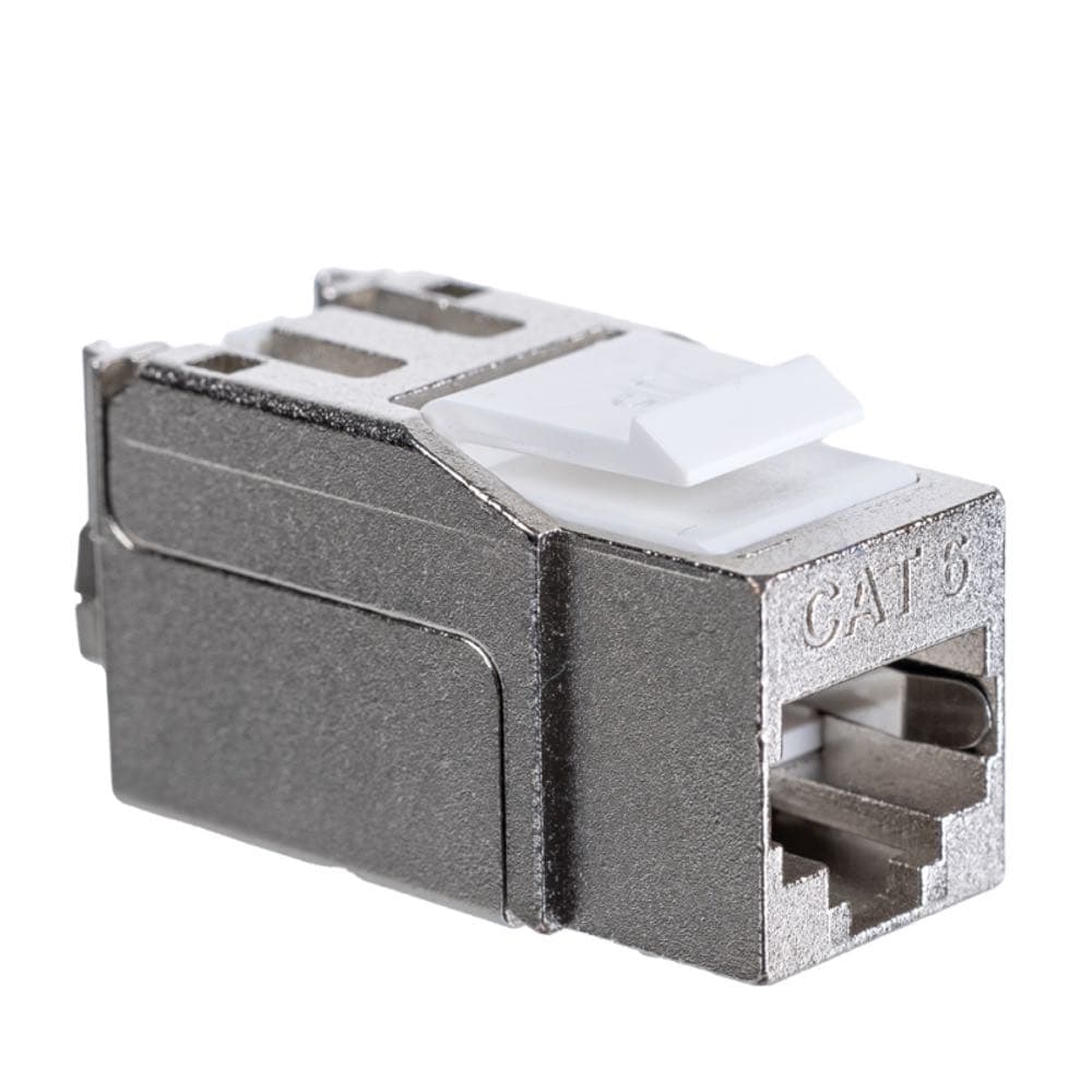 Модуль Maxicord Keystone Jack RJ-45(8P8C) кат.6 FTP DUAL IDC 90 градусов Toolless, белый