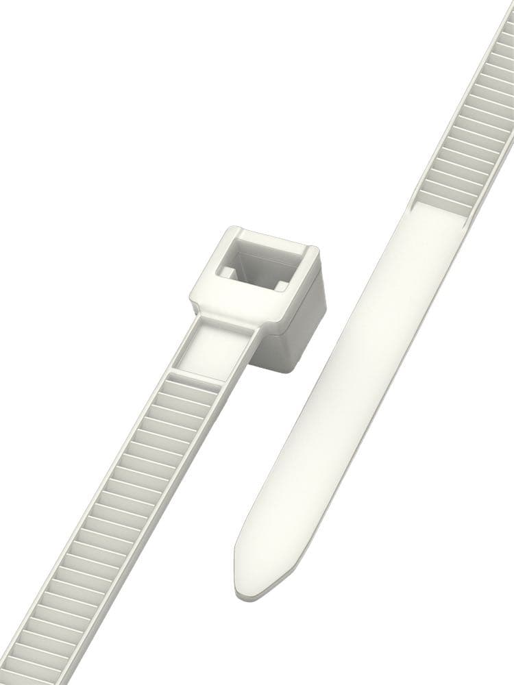 Стяжка нейлоновая Maxicord с тройным замком 200х3,6 100шт/уп, белая