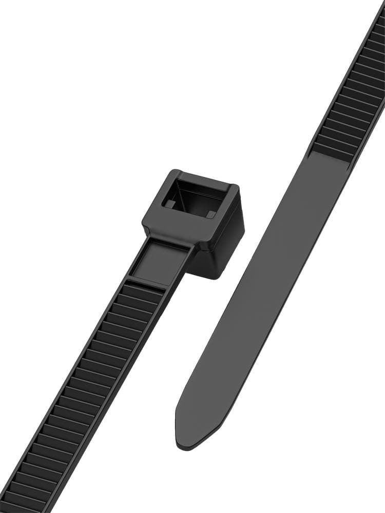 Стяжка нейлоновая Maxicord с тройным замком 250х4,8 100шт/уп, черная