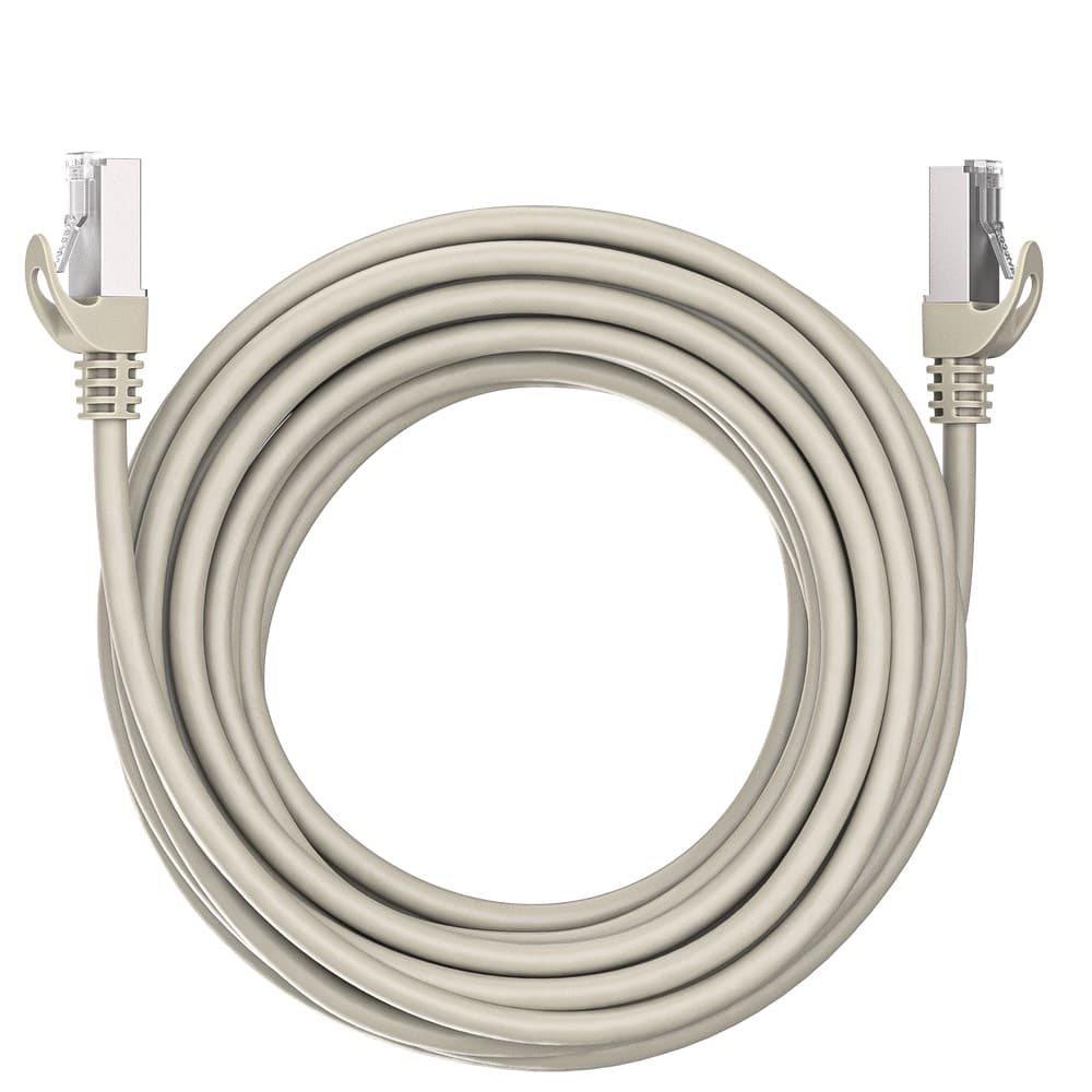 Коммутационный шнур (патч-корд) Maxicord RJ-45, категория 5e, экранированный F/UTP, 4 пары, многожильный, чистая медь (BC), 26 AWG, LSZH 5 метров, серый