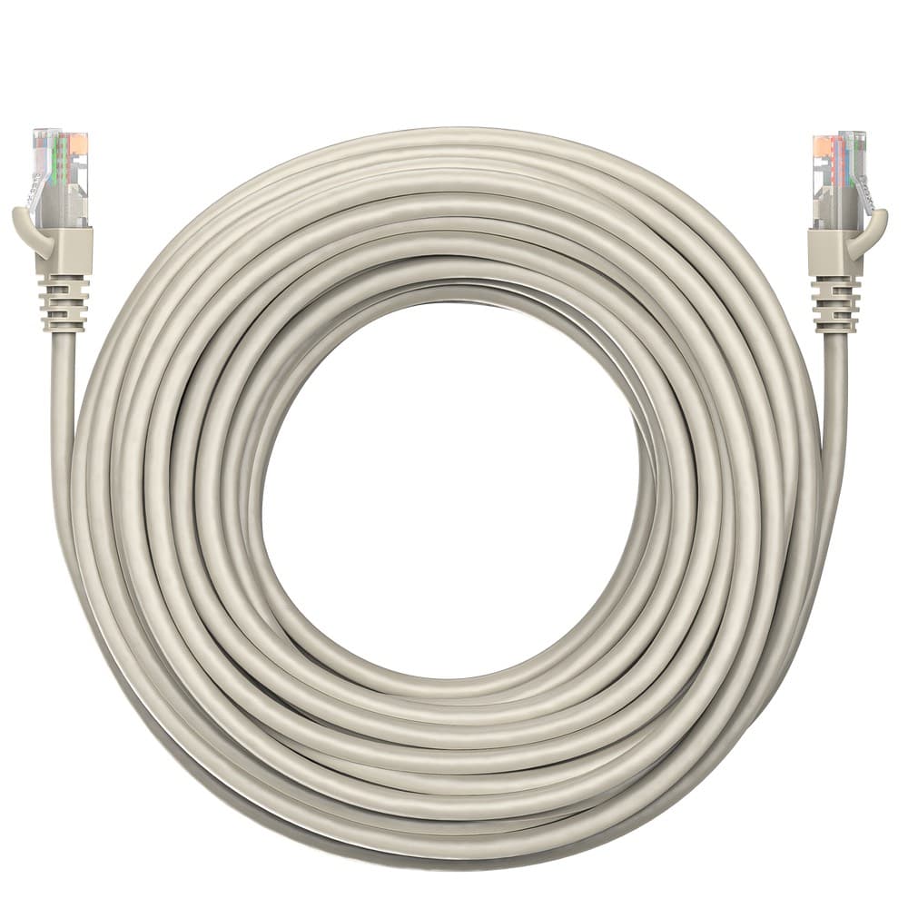 Коммутационный шнур (патч-корд) Maxicord RJ-45, категория 5e, неэкранированный U/UTP, 4 пары, многожильный, омедненный (CCA), 26 AWG, LSZH 20 метров, серый