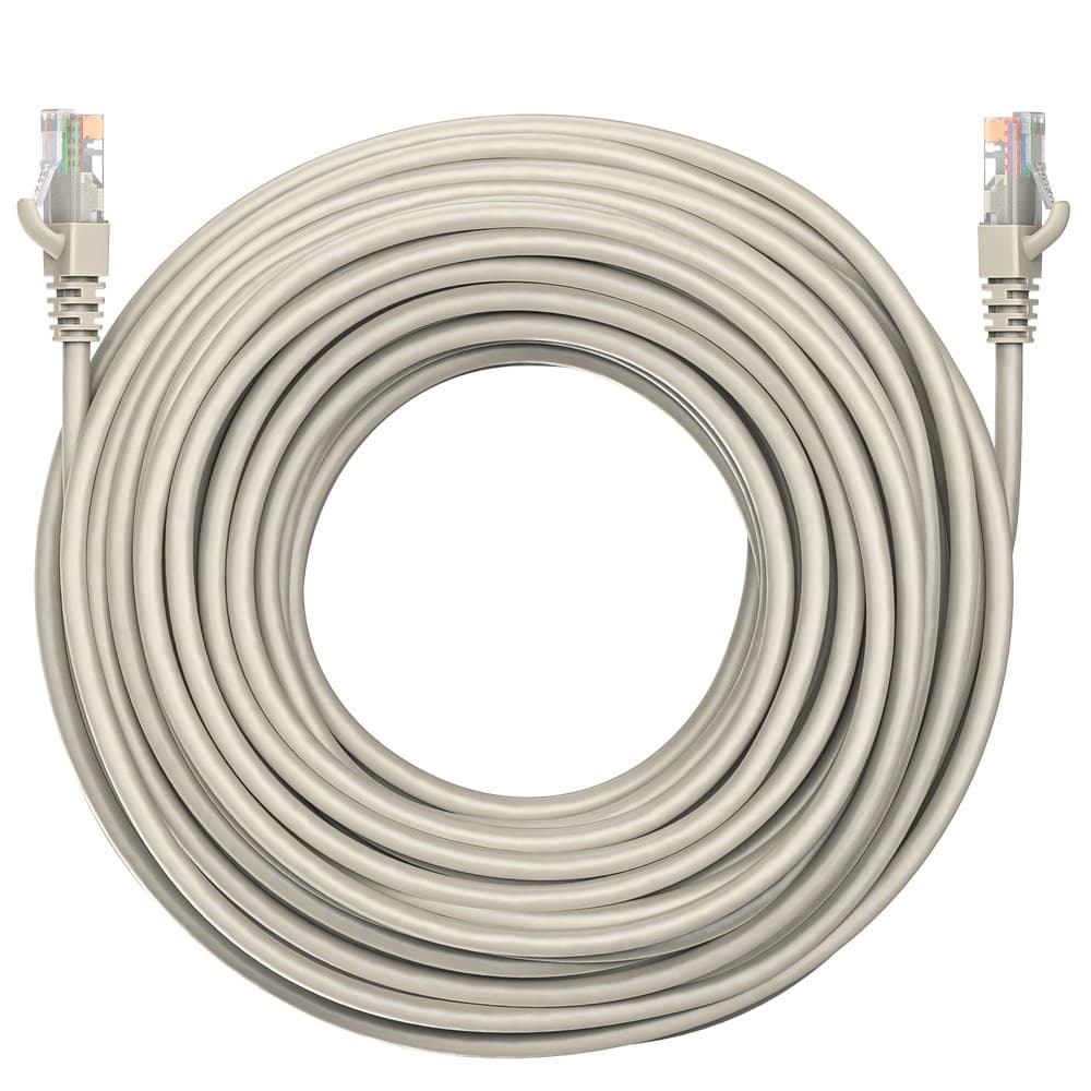 Коммутационный шнур (патч-корд) Maxicord RJ-45, категория 5e, неэкранированный U/UTP, 4 пары, многожильный, омедненный (CCA), 26 AWG, LSZH 25 метров, серый