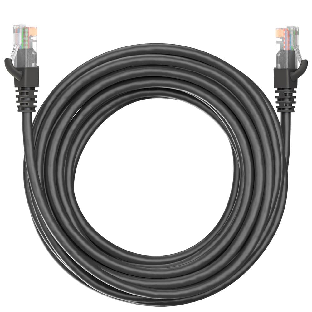 Коммутационный шнур (патч-корд) Maxicord RJ-45, категория 5e, неэкранированный U/UTP, 4 пары, многожильный, чистая медь (BC), 26 AWG, LSZH 5 метров, черный