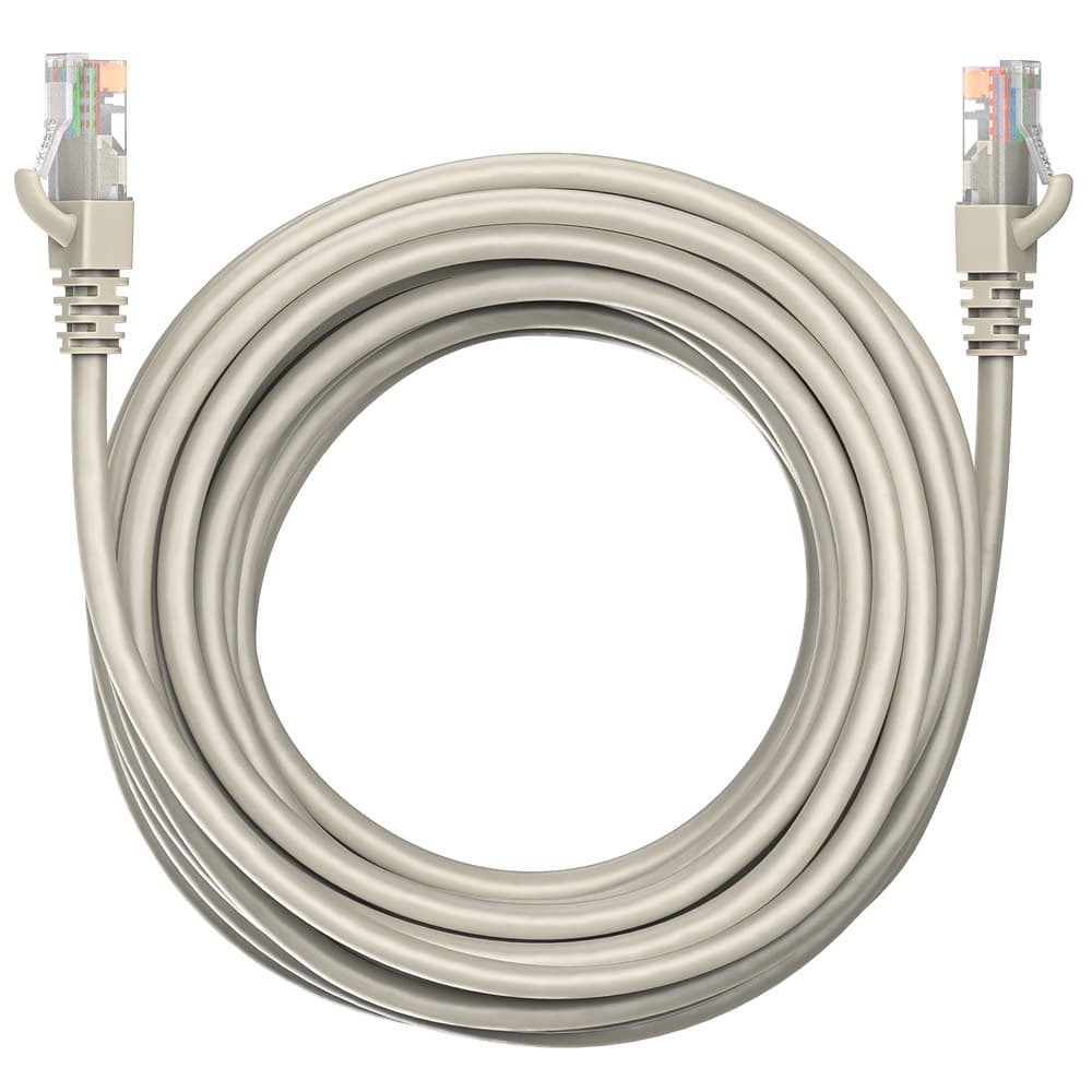 Коммутационный шнур (патч-корд) Maxicord RJ-45, категория 5e, неэкранированный U/UTP, 4 пары, многожильный, чистая медь (BC), 26 AWG, LSZH 7 метров, серый