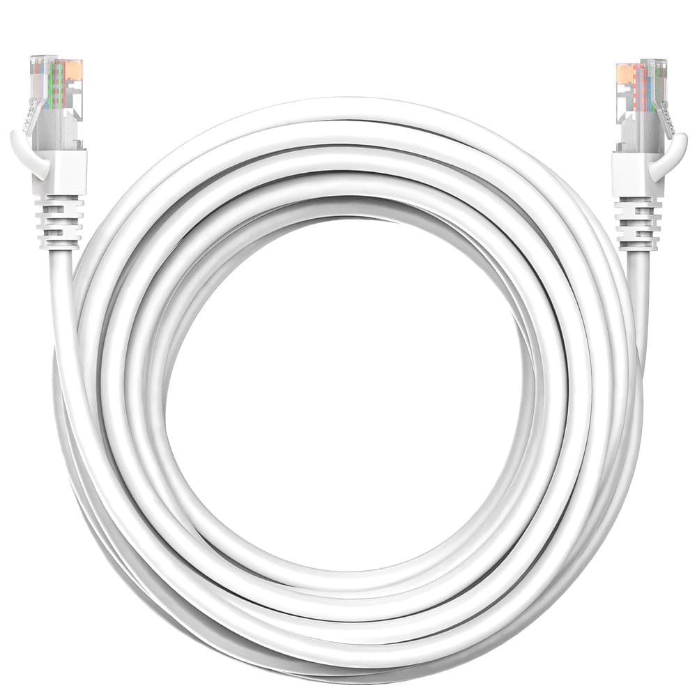 Коммутационный шнур (патч-корд) Maxicord RJ-45, категория 5e, неэкранированный U/UTP, 4 пары, многожильный, чистая медь (BC), 26 AWG, LSZH 5 метров, белый