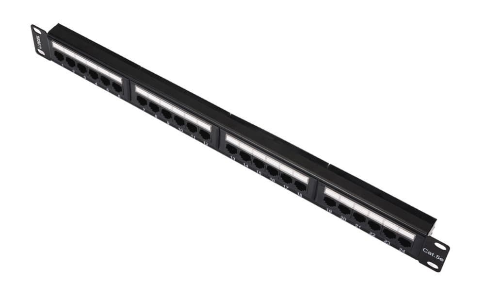Коммутационная панель (патч-панель) Maxicord 19" (дюймов) 1U (юнит), категория 5е, 24 порта RJ-45, DUAL IDC — изображение 2