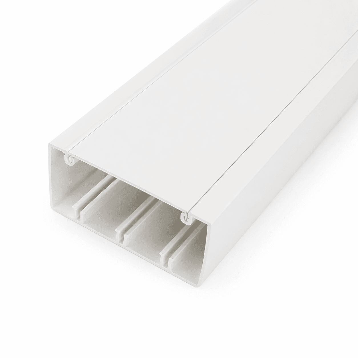 100001S Кабельный канал с крышкой 100х50х2000мм (белый)